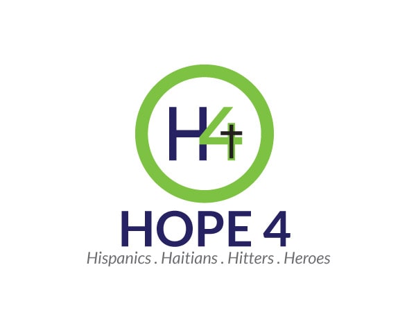 Hope 4 Hispanics, Haitians, Hitters and Heroes Logo Design Logo Design Portfolio