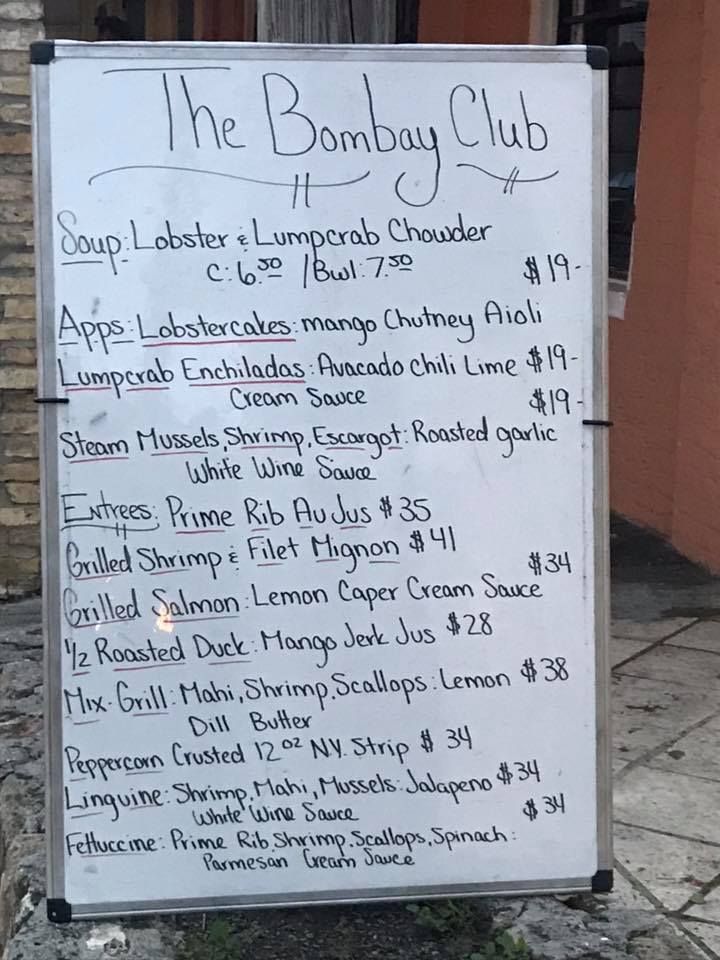 The Bombay Club - St Croix | Restaurant - Tavern Bar Pub